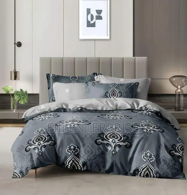 Binded Cotton Duvet Set – 6×6 6×7 | Bedsheet 2 Pillowcases