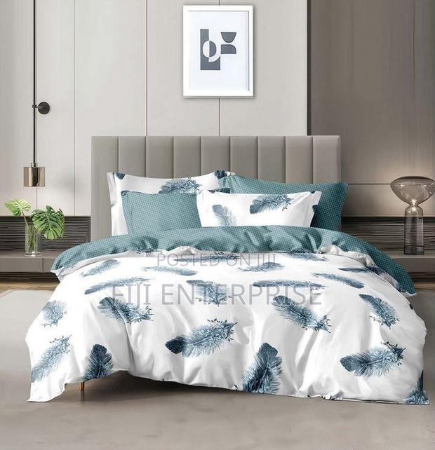 Binded Cotton Duvet Set – 6×6 6×7 | Bedsheet 2 Pillowcases - thumbnail 8