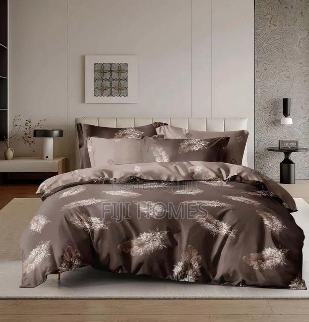 Cotton Binded Duvet Set 5x6 | Bedsheet + 2 Pillowcases