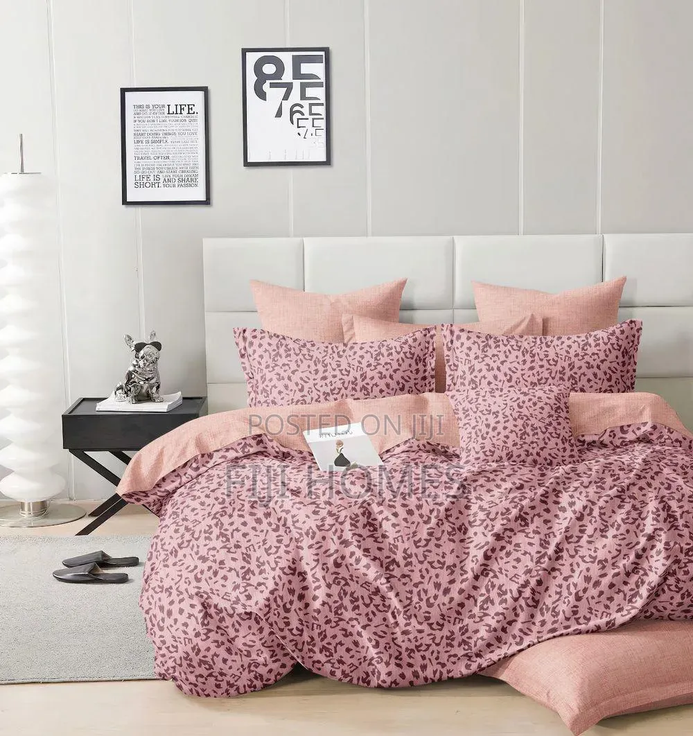 Cotton Binded Duvet Set 5x6 | Bedsheet + 2 Pillowcases