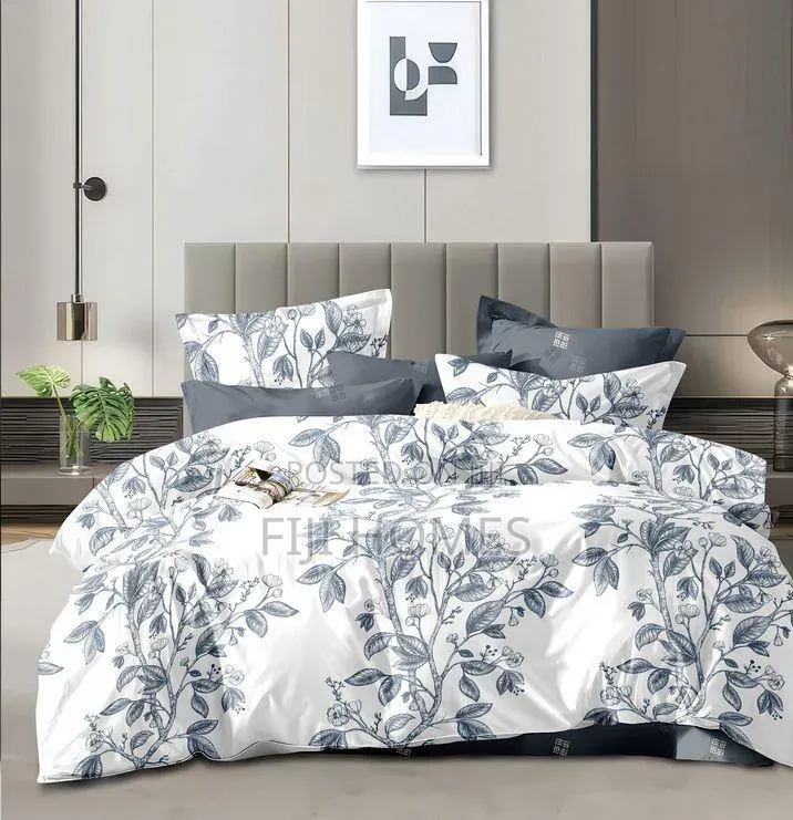 Cotton Binded Duvet Set 5x6 | Bedsheet + 2 Pillowcases