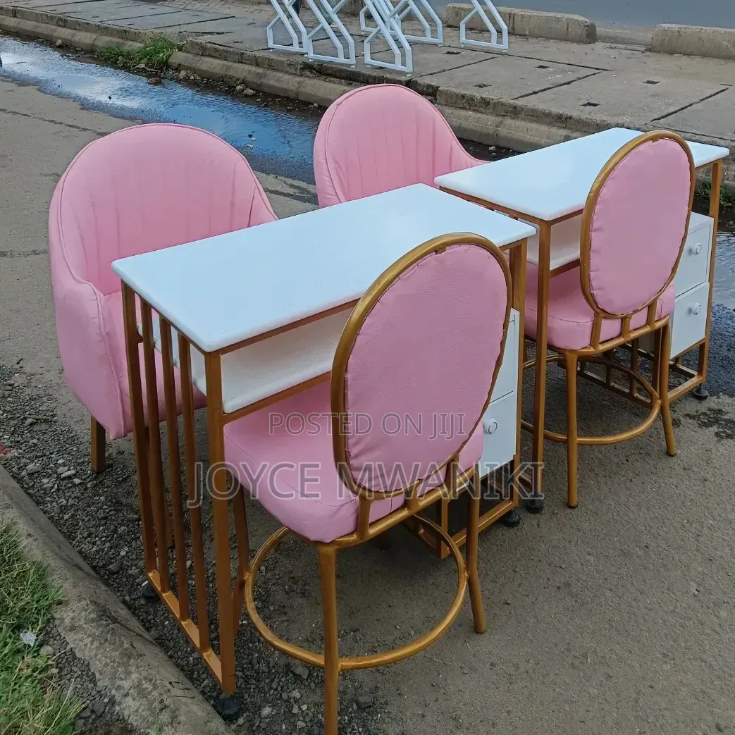 2manicure Sets, With White Marble Table 