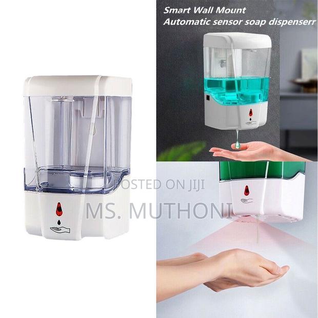 700 Ml Wall-Mounted Touch Free Hand Sanitizer and Soap Dispenser