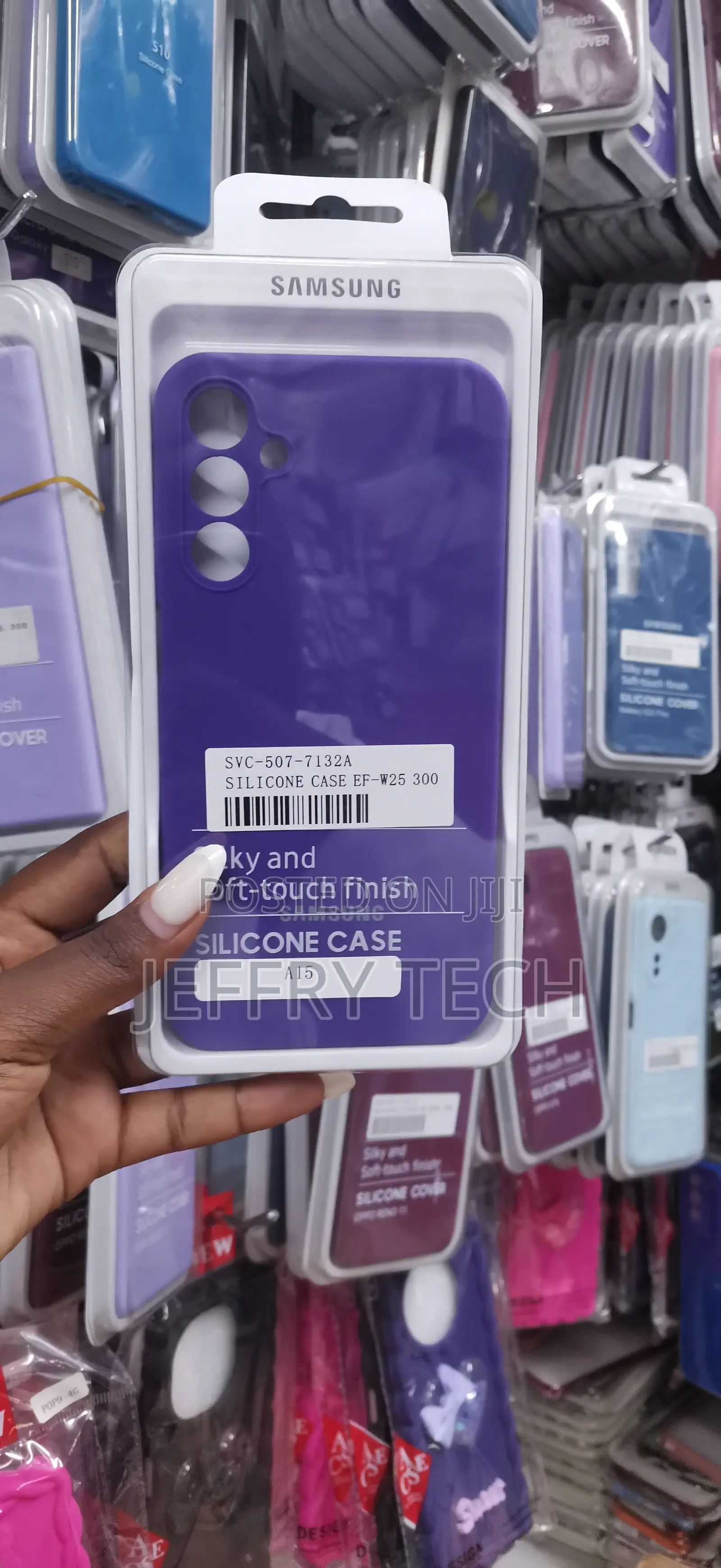 Samsung Galaxy A15 Silicone Case in Purple Luxe Case
