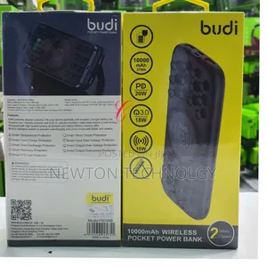 Budi Pb099b *20w 10000mah* *Wireless* Power Bank *With Suction*