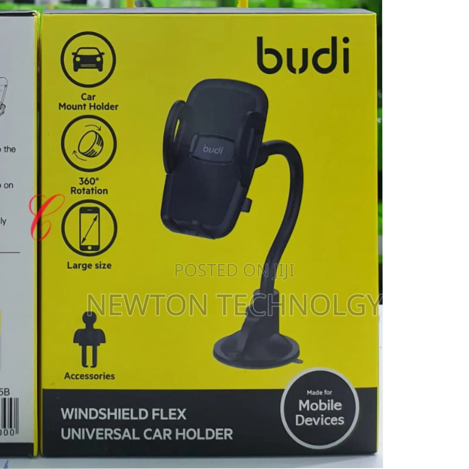 Budi Cm525b *Windshield Flex Universal Car Holder*