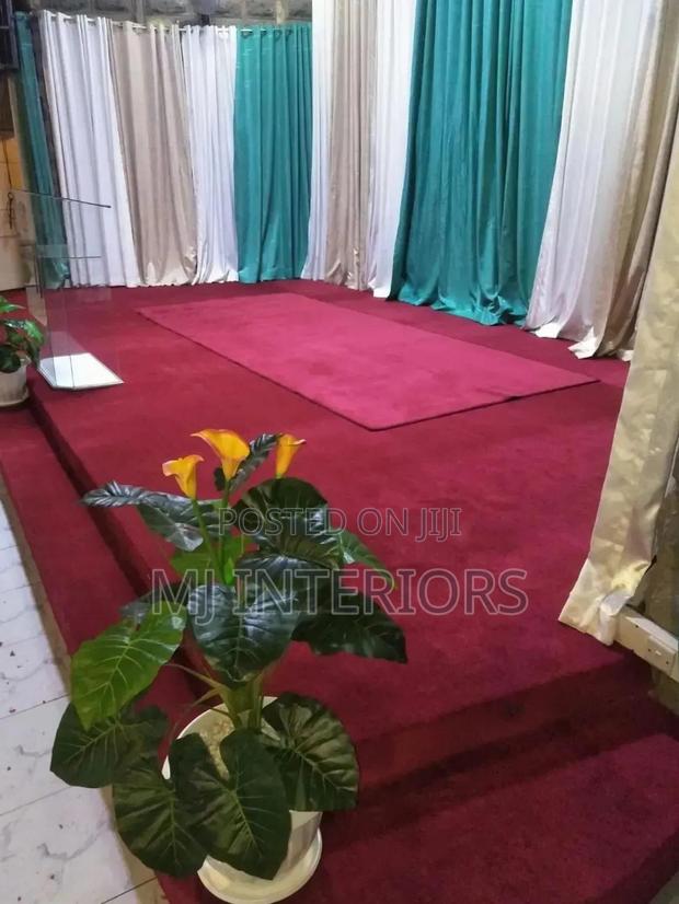 Maroon Wall To Wall Carpet For Church Sanctuary Flooring