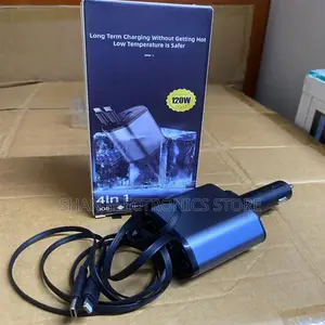 Car Charger, 120w 4 in 1 Super Fast Charge Car Phone Charger