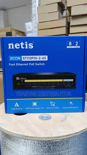 Netis Econ St110pdi-2-65 Fast Ethernet Poe Switch.