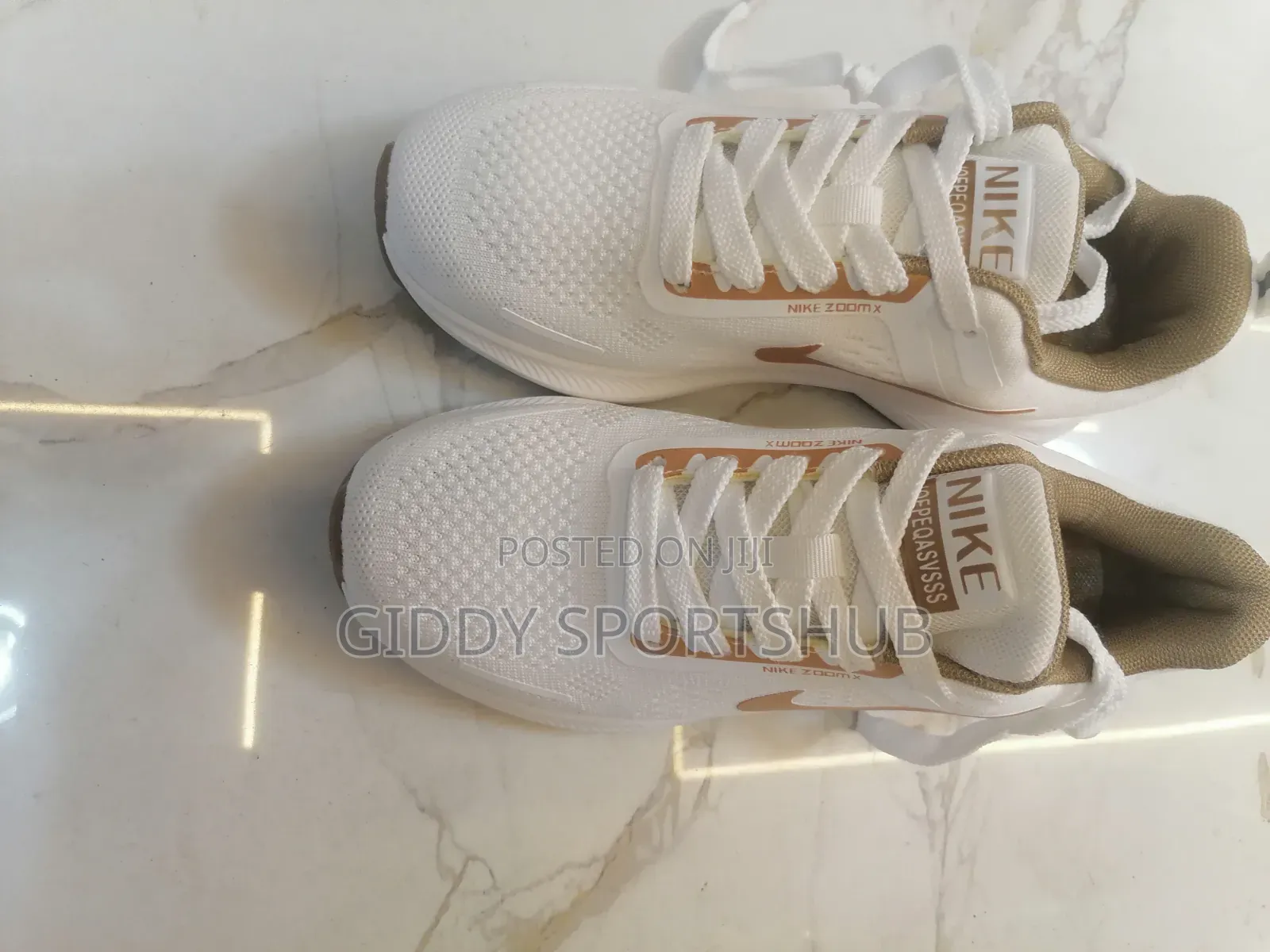 Nike Zoom X White and Gold