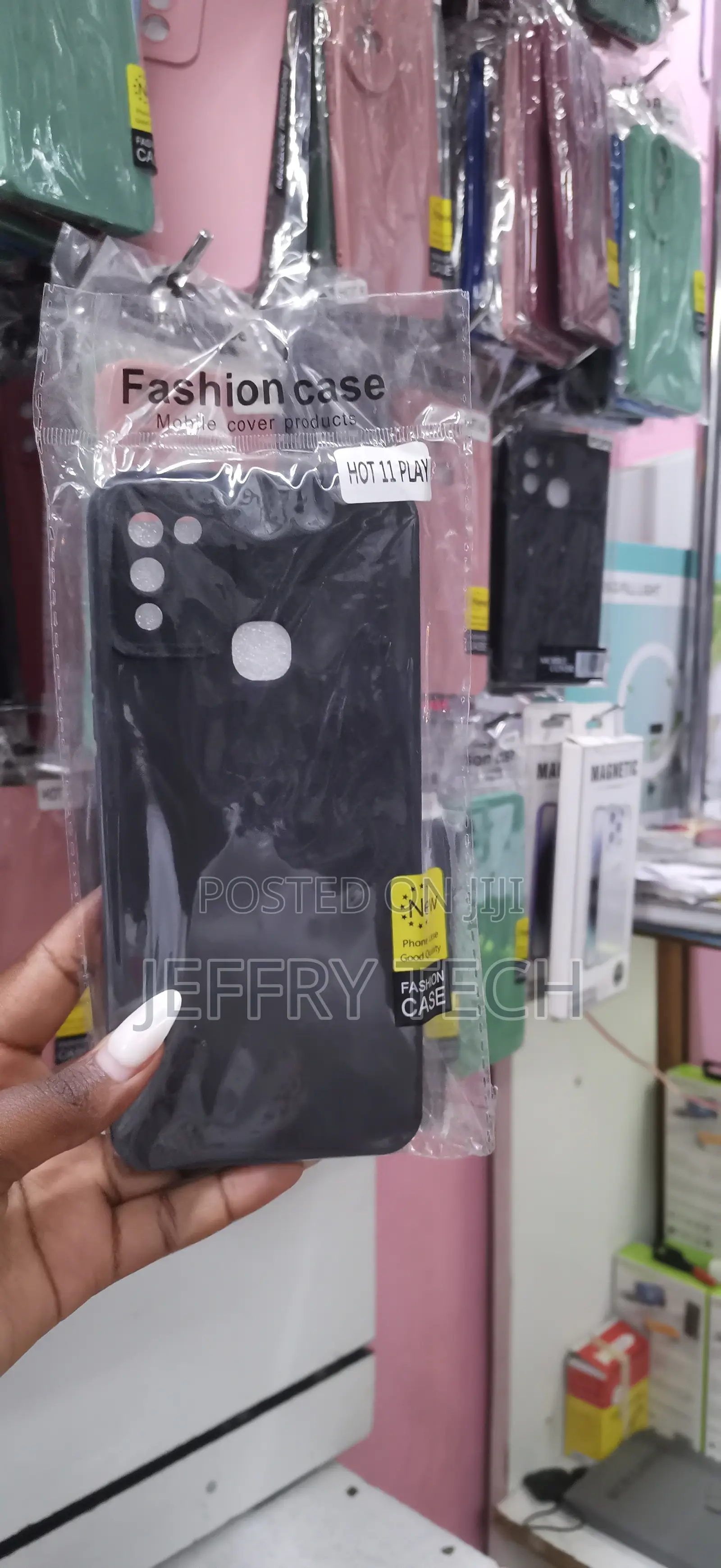 Infinix Hot 11 Play Black Soft Silicone Protective Back Case