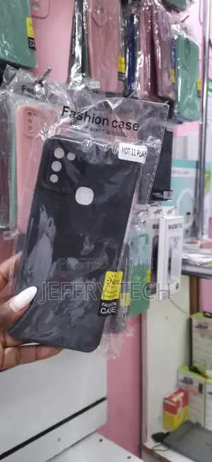 Infinix Hot 11 Play Black Soft Silicone Protective Back Case