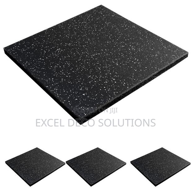 Gym Rubber Mats With Shock Absorbing Fitness Design