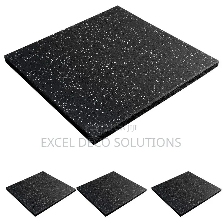 Gym Rubber Mats With Shock Absorbing Fitness Design