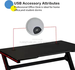 Office Desk: Generic Imported Home Office Gaming Desk