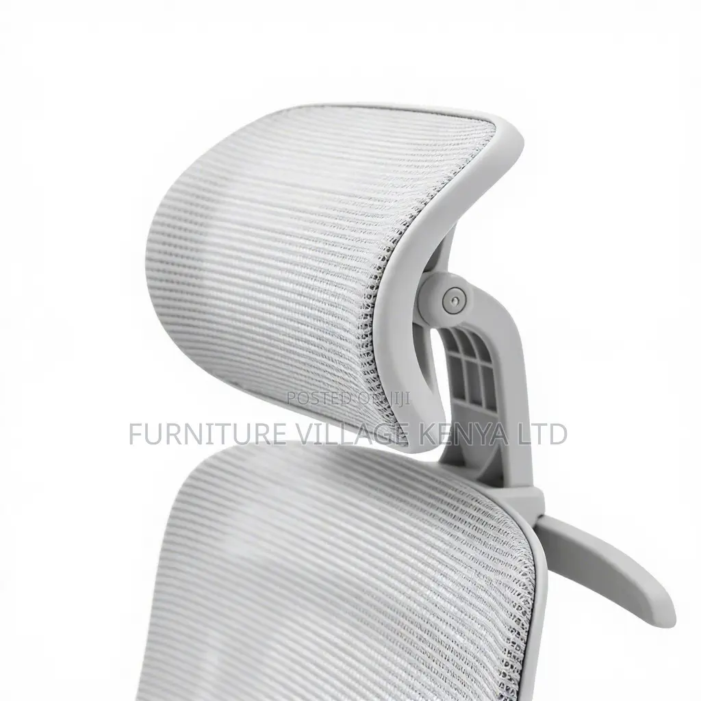 Office Chair: White Swivel Adjustable Footrest Office Seat