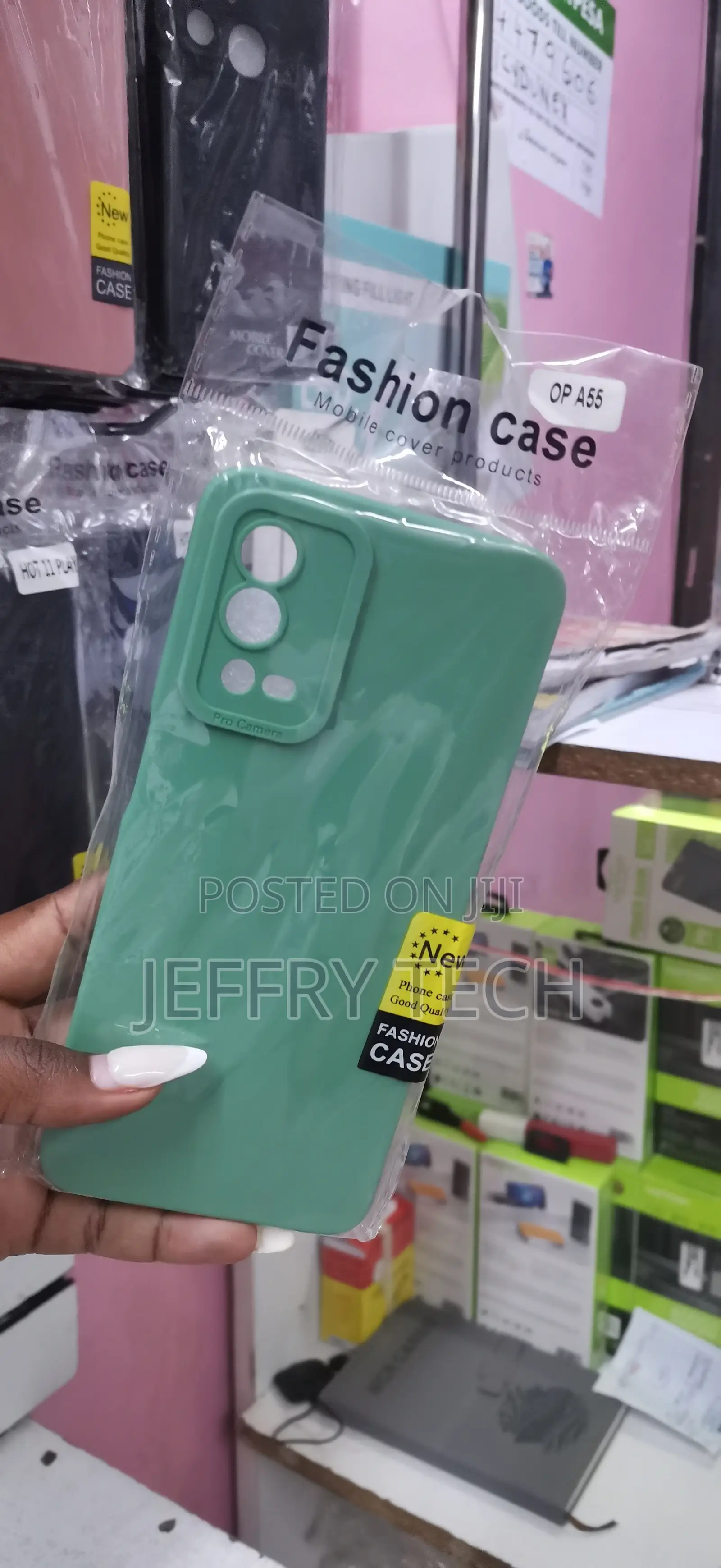 Oppo A55 Liquid Silicone Soft Gel Rubber Shockproof Cover Phone Case