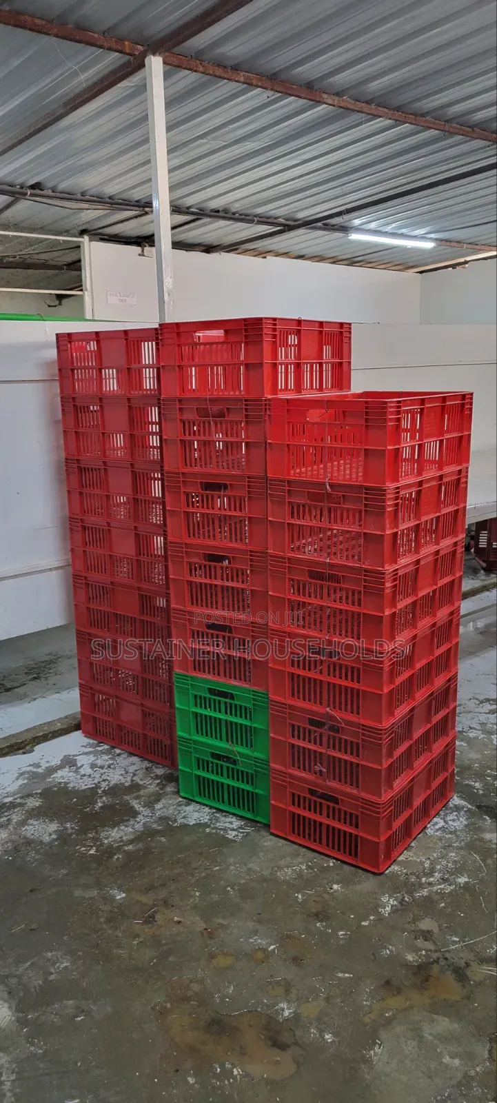 Maroon Plastic Crates Available