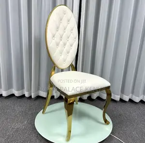 Event Chair: Hotel Banquet Dining Chair With Gold Metal Frame