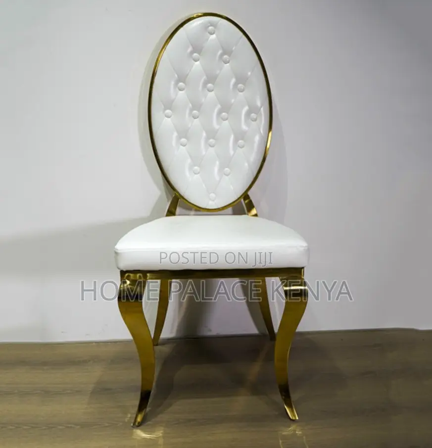 Event Chair: Hotel Banquet Dining Chair With Gold Metal Frame
