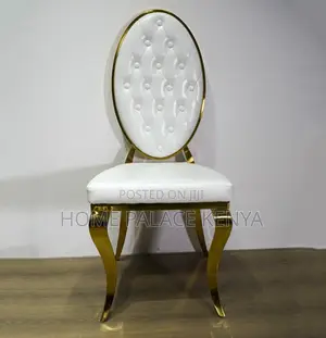 Event Chair: Hotel Banquet Dining Chair With Gold Metal Frame