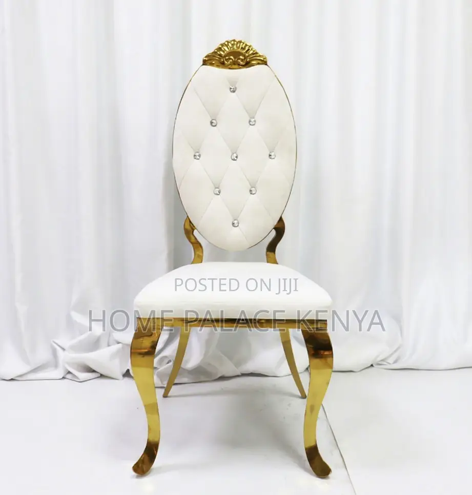 Event Chair: Hotel Banquet Dining Chair With Gold Metal Frame