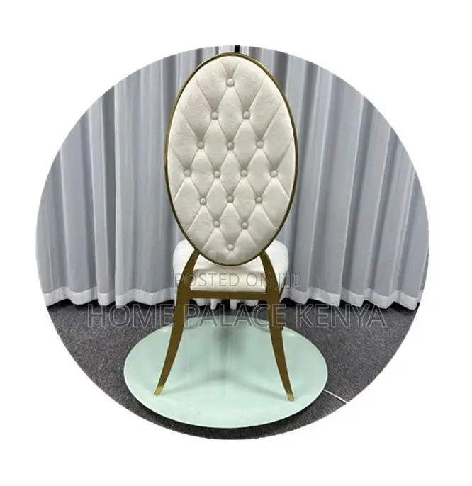 Event Chair: Hotel Banquet Dining Chair With Gold Metal Frame