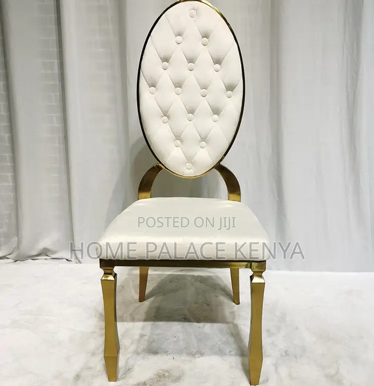 Event Chair: Hotel Banquet Dining Chair With Gold Metal Frame