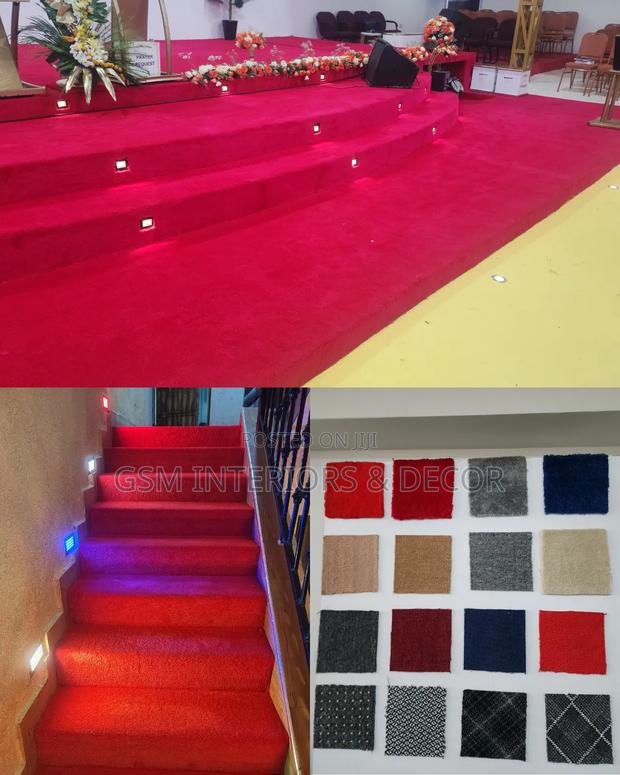Pure Bliss Red Carpets on Pulpit and Stairs Chart