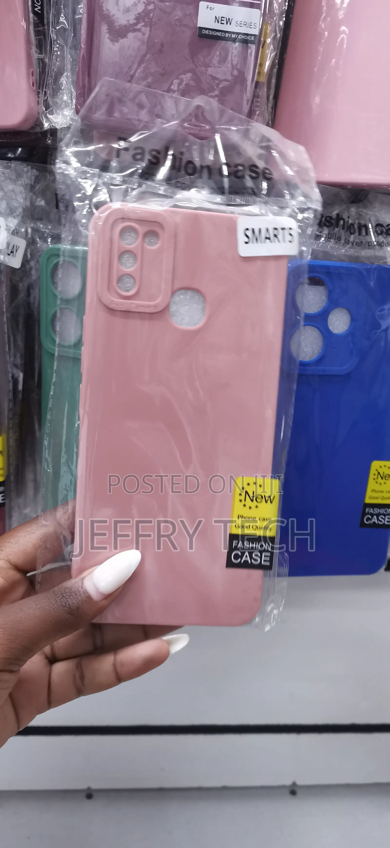 Infinix Smart 5 Pink Liquid Silicone "Macaron" Case