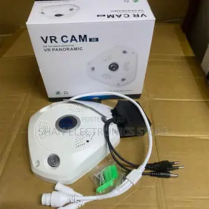 360° Fisheye Camera - White, Hd, Wi-Fi, Mobile Control, PVC
