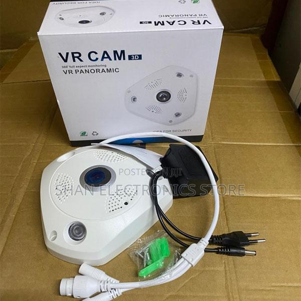 360° Fisheye Camera - White, Hd, Wi-Fi, Mobile Control, PVC