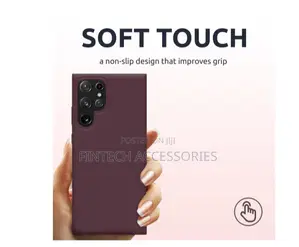Silicone Case/Cover for S22 Ultra Maroon