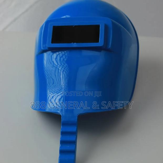 Welding Mask With Handle Blue Colour