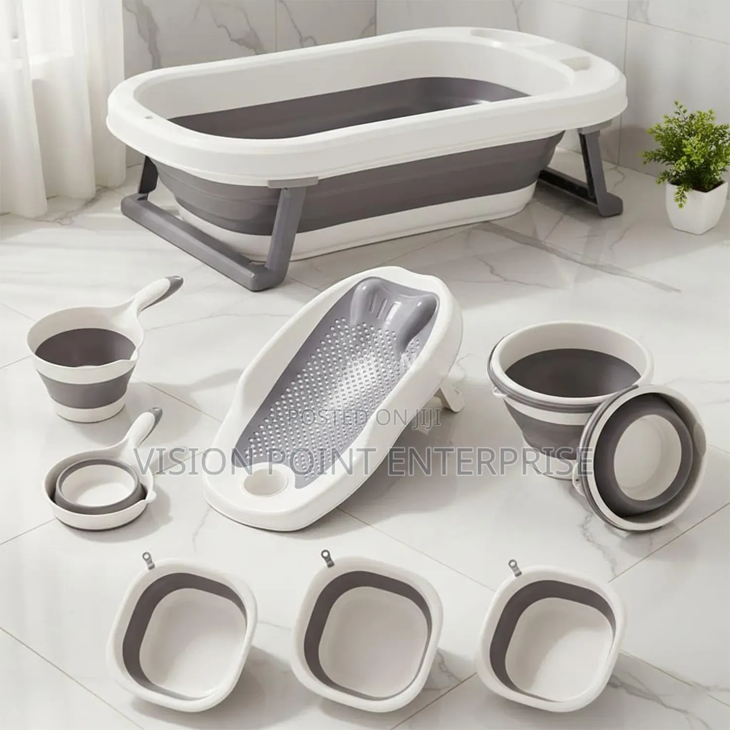 Baby Bathtub With Inbult Thermometer