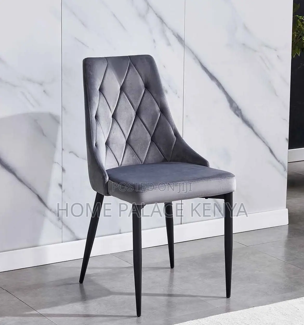 Dining Chair: Premium Velvet Dining Chair With Soft Cushion Back