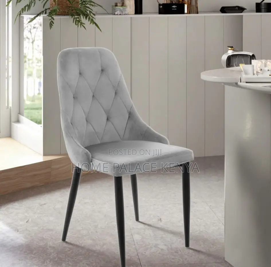 Dining Chair: Premium Velvet Dining Chair With Soft Cushion Back
