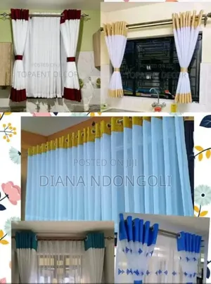 Kitchen Curtains
3mtrs Wide Curtain
2.5 Shears
 at 1800