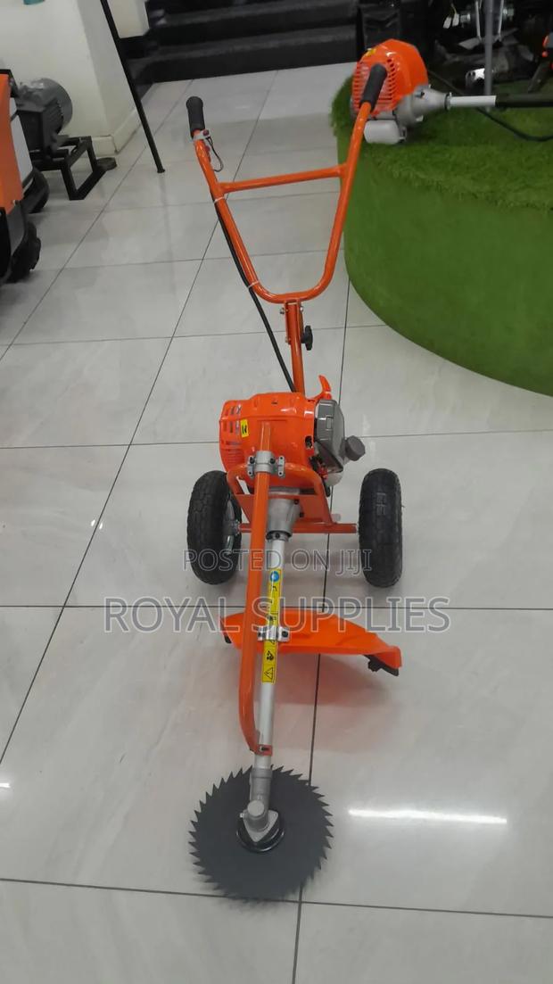 Push Trolley 4 Stroke Brush Cutter With Wheels