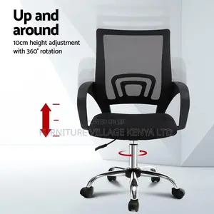Office Chair: Swivel Mesh Computer Desk Seat.