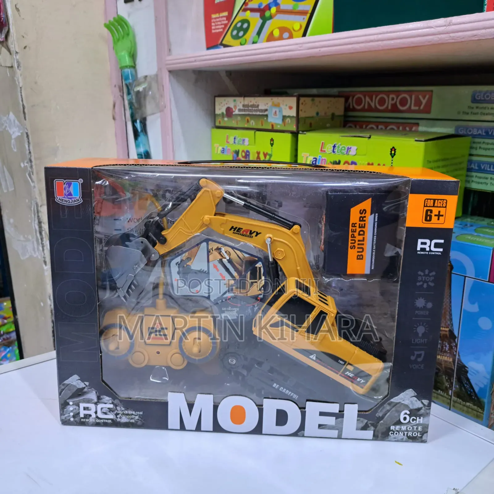 Rechargeable Remote Control Excavator Toy