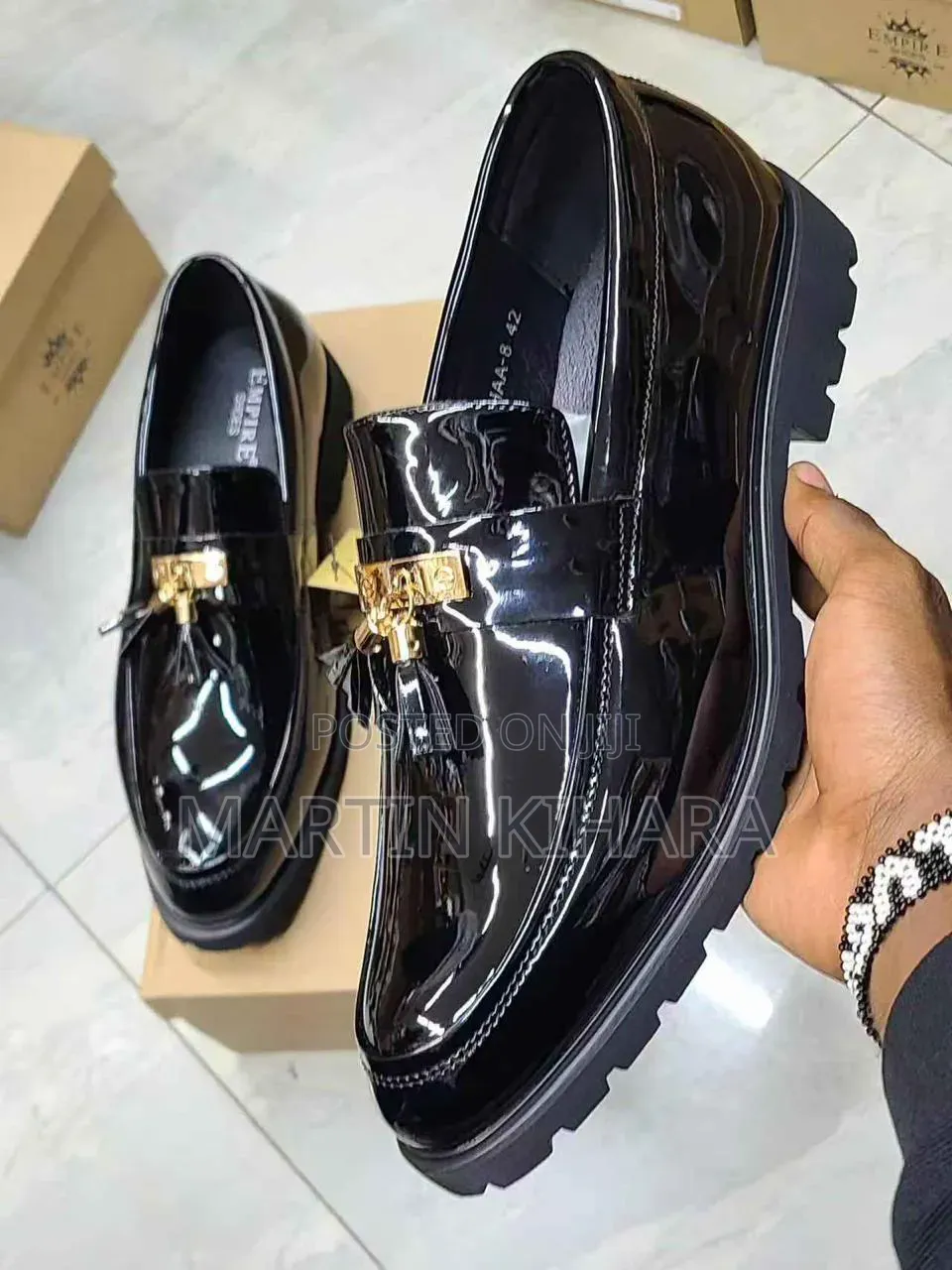 Men Wetlook Official Shoes (Size 40-45)
