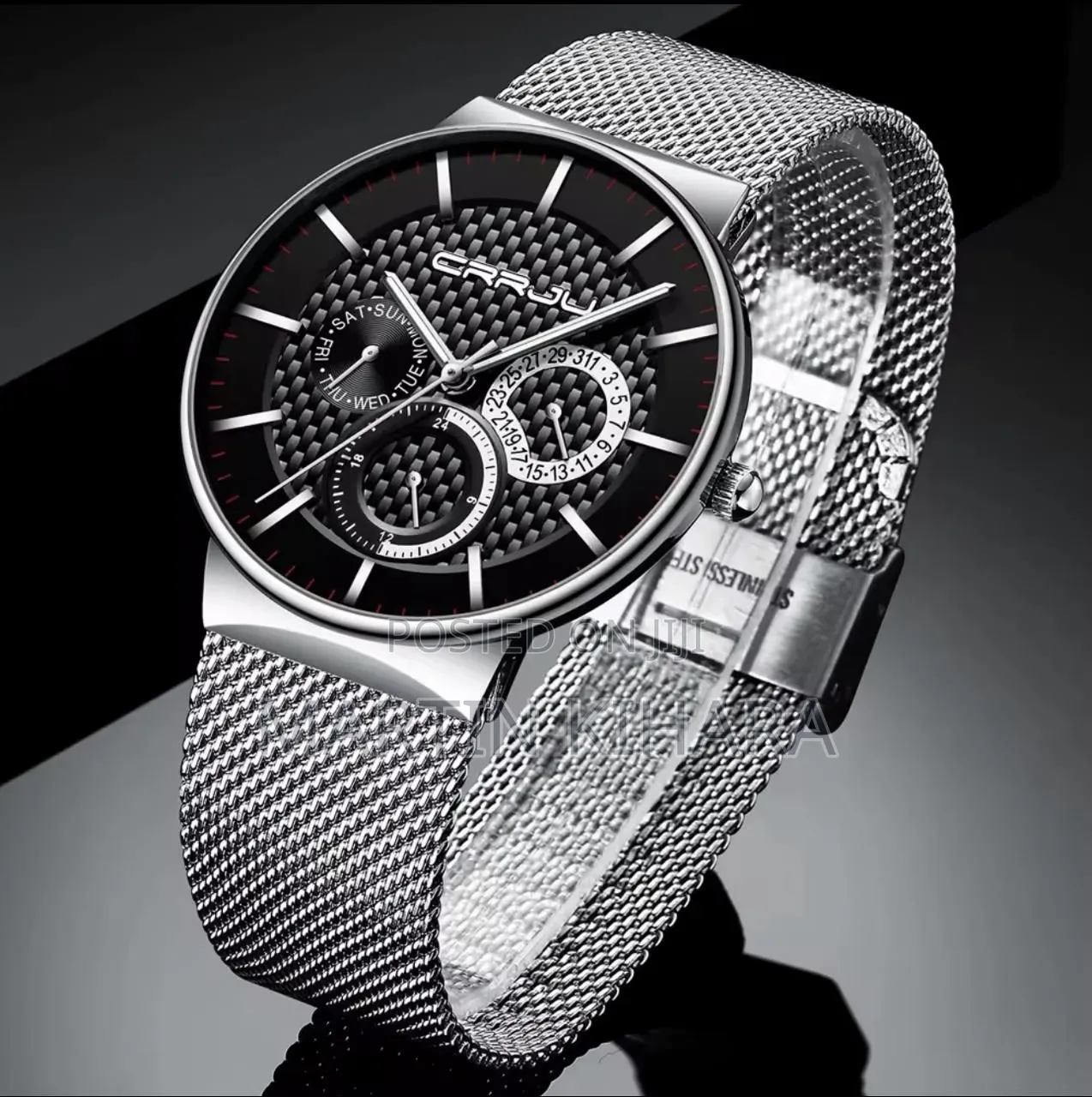 Crjju Chronograph Mesh Gents Watch