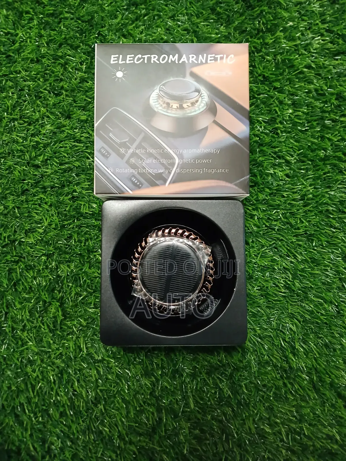 Ufo Solar Aromatherapy Car Perfume Rotating Dashboard Air Freshener