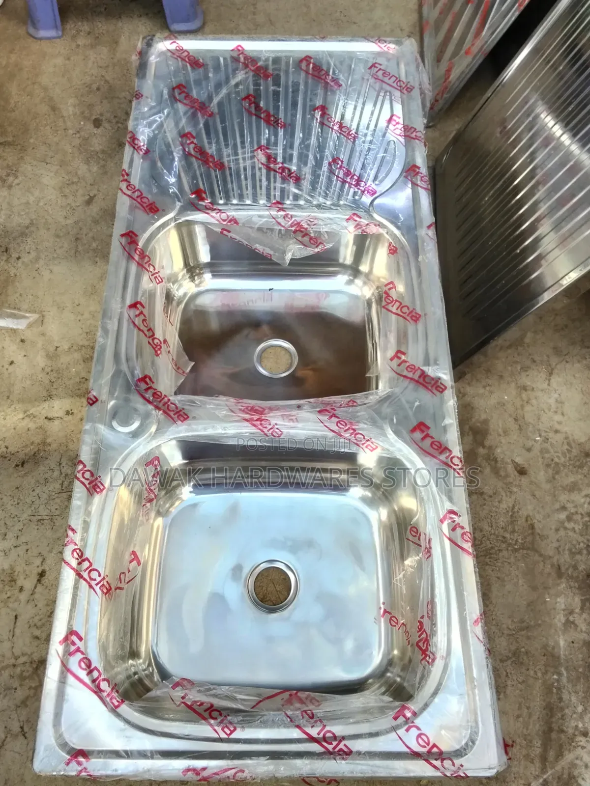 Premium Double Bowl Kitchen Sink With a Drainboard