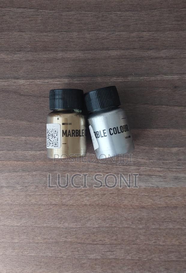 Metallic Marble Color Pigments for Epoxy Resin Art (Gold Silver)