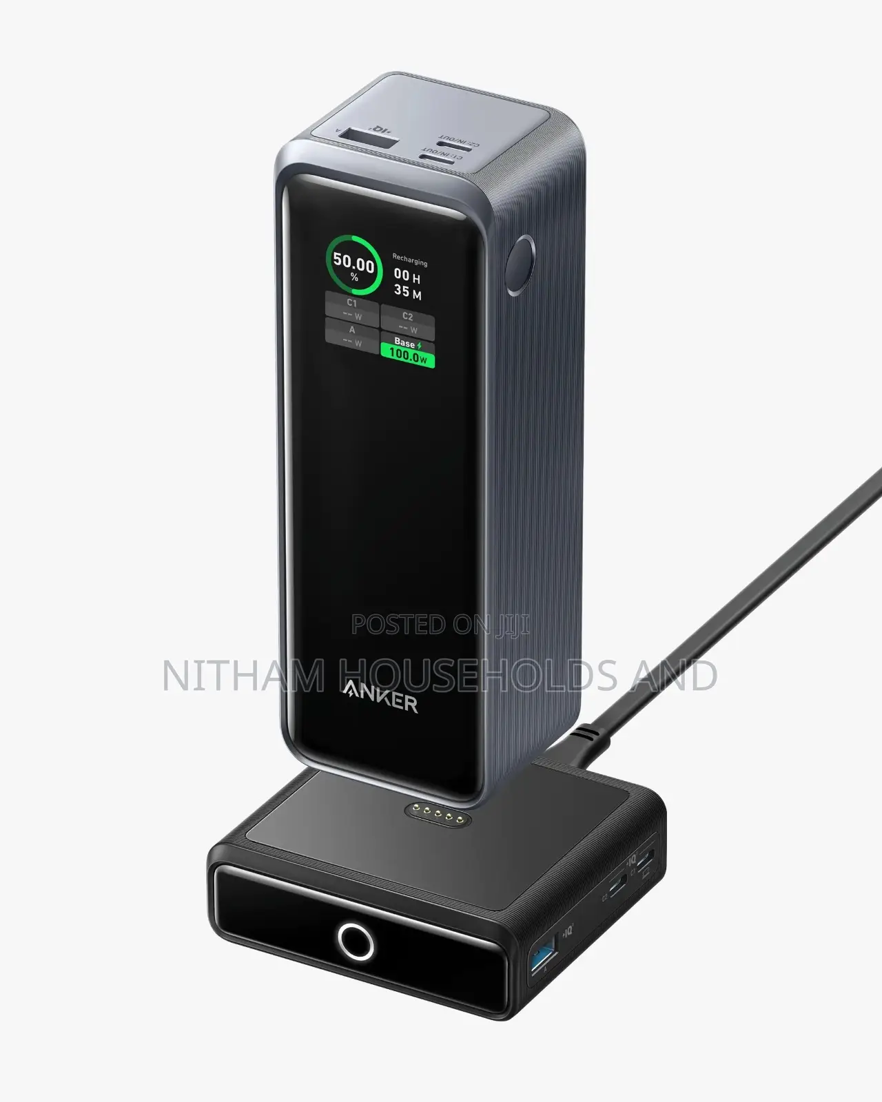Anker Prime Power Bank With LCD Screen 27,650 Mah, 250w, 3-Port