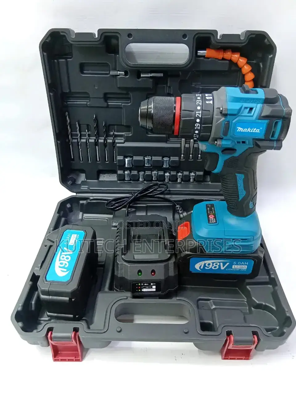 Brushless Cordless Drill/ Makita Electric Brushless Drill 198v