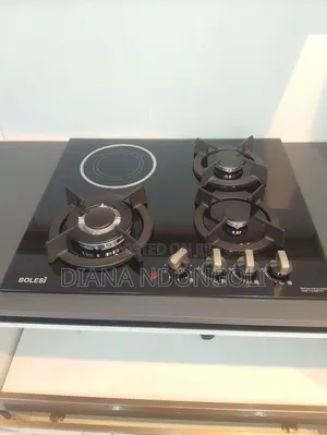 Bolesi Hob 3 Gas Burners +1 Infrared Electric With Gas Sensor