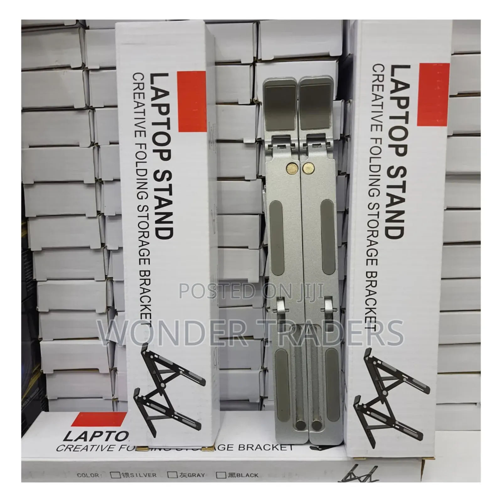 Laptop Stand – Folding Metal Laptop Desktop Notebook Stand / Holder